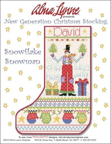 (image for) Snowflake Snowman Stocking